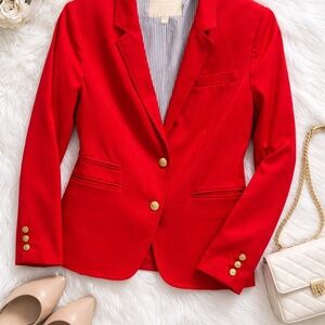Banana Republic Crimson Red Tailored Blazer - Size 6